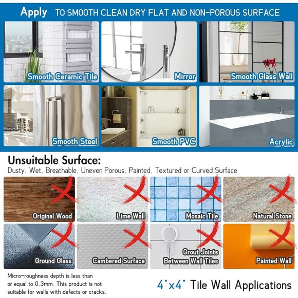 2 Grab Bar Safety Handles 110 Kg Support Capacity Shower Bathtubs Seniors - Picture 5 of 11